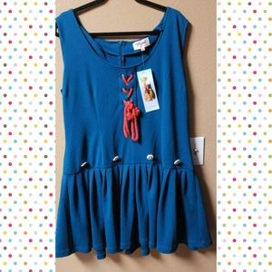 Tatyana Retro Nautical Dress NWT 3X